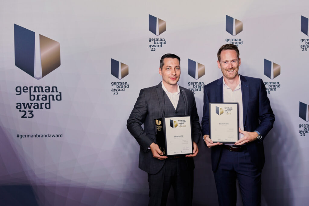 Johannes Brunn und Andreas Kipp beim German Brand Award
